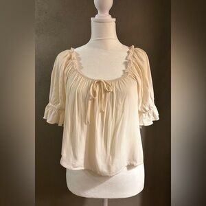 PAC SUN off shoulder short sleeve top, size small, NWT